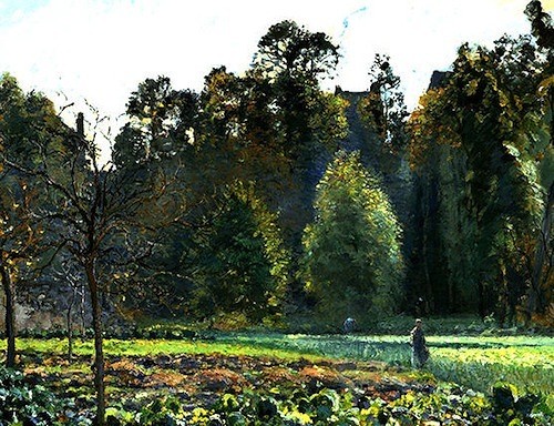 Camille Pissarro. Campo de coles, Pontoise. 1873