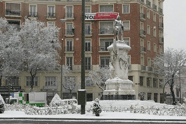madrid nieve