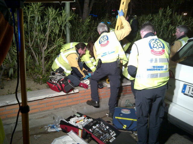 accidente moto avenida de america