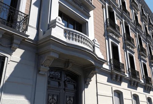 Fachada del edificio de la calle Velázquez 29