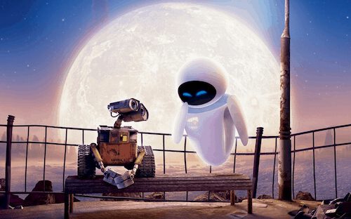 Escena de la película Wall E