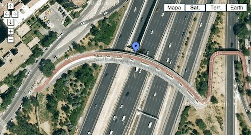 Vista aérea del Puente de La Lira