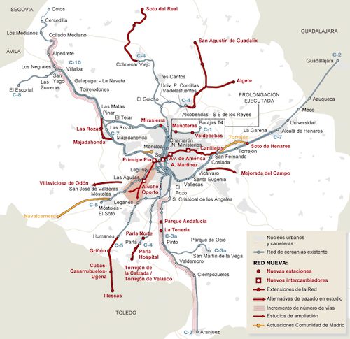 Plan de Cercanías del Psoe 2009-2015 - Ministerio de Fomento