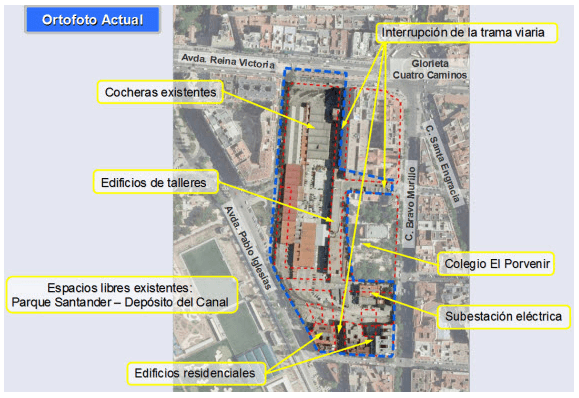 Zona de actuación urbanística. Fuente de la imagen: www.espormadrid.es