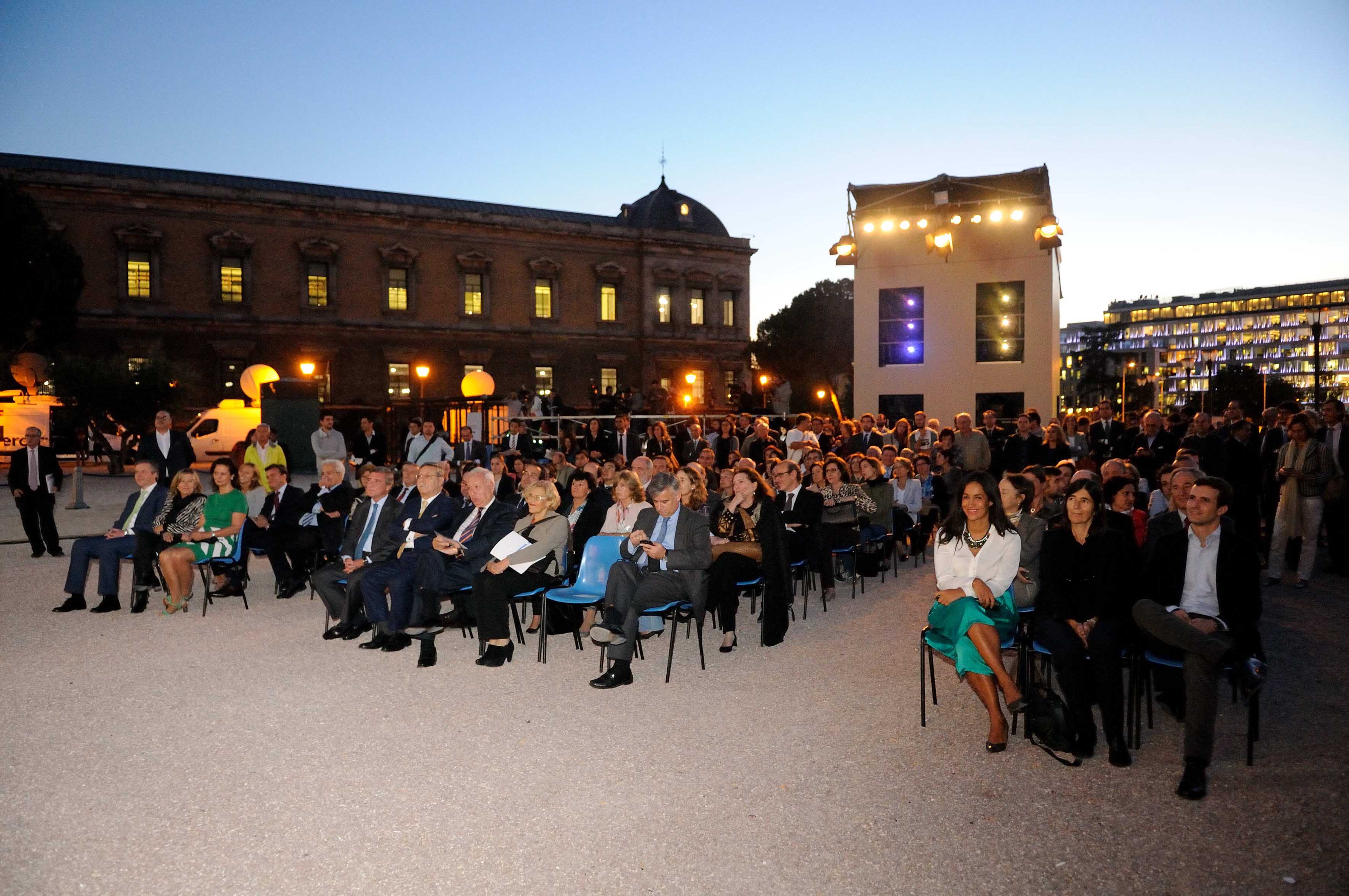 Acto inaugural del video-mapping 'España Hoy' el 8 de octubre