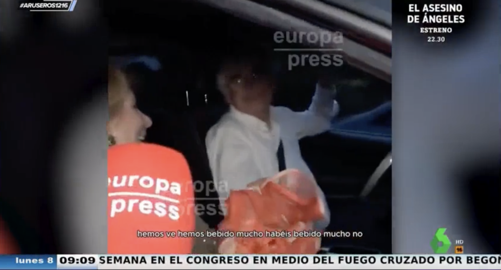 El Marido De Esperanza Aguirre, Al Volante Tras La Boda De Almeida 