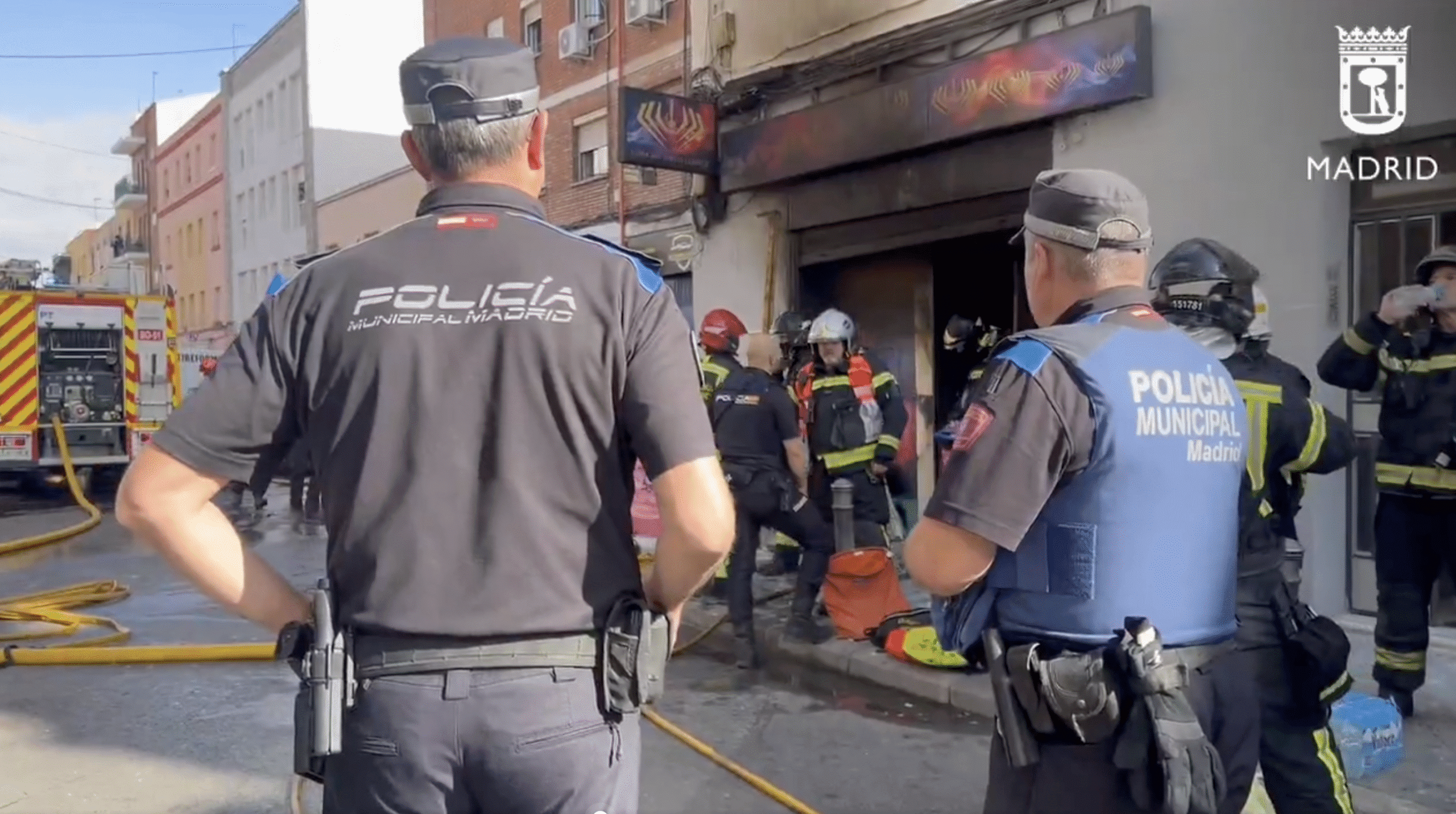 Incendio en un local de la calle Pilarica