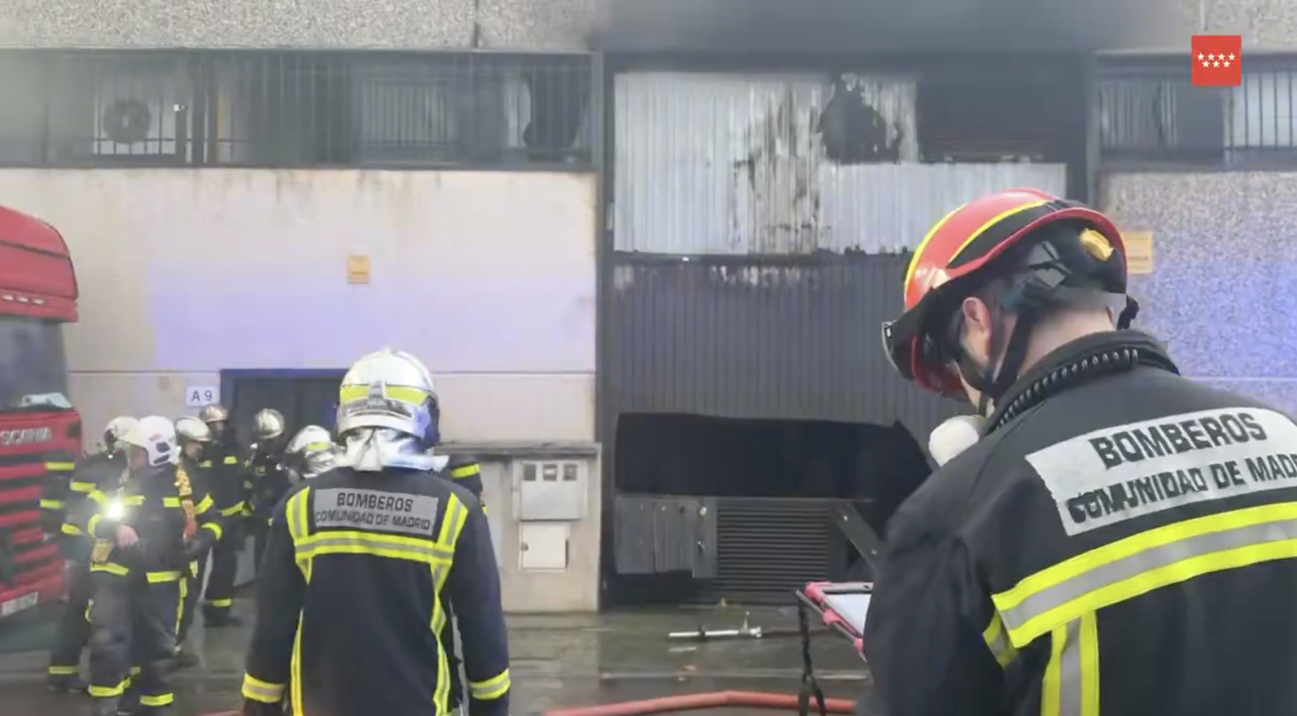 Incendio en una empresa cárnica en Alcalá de Henares