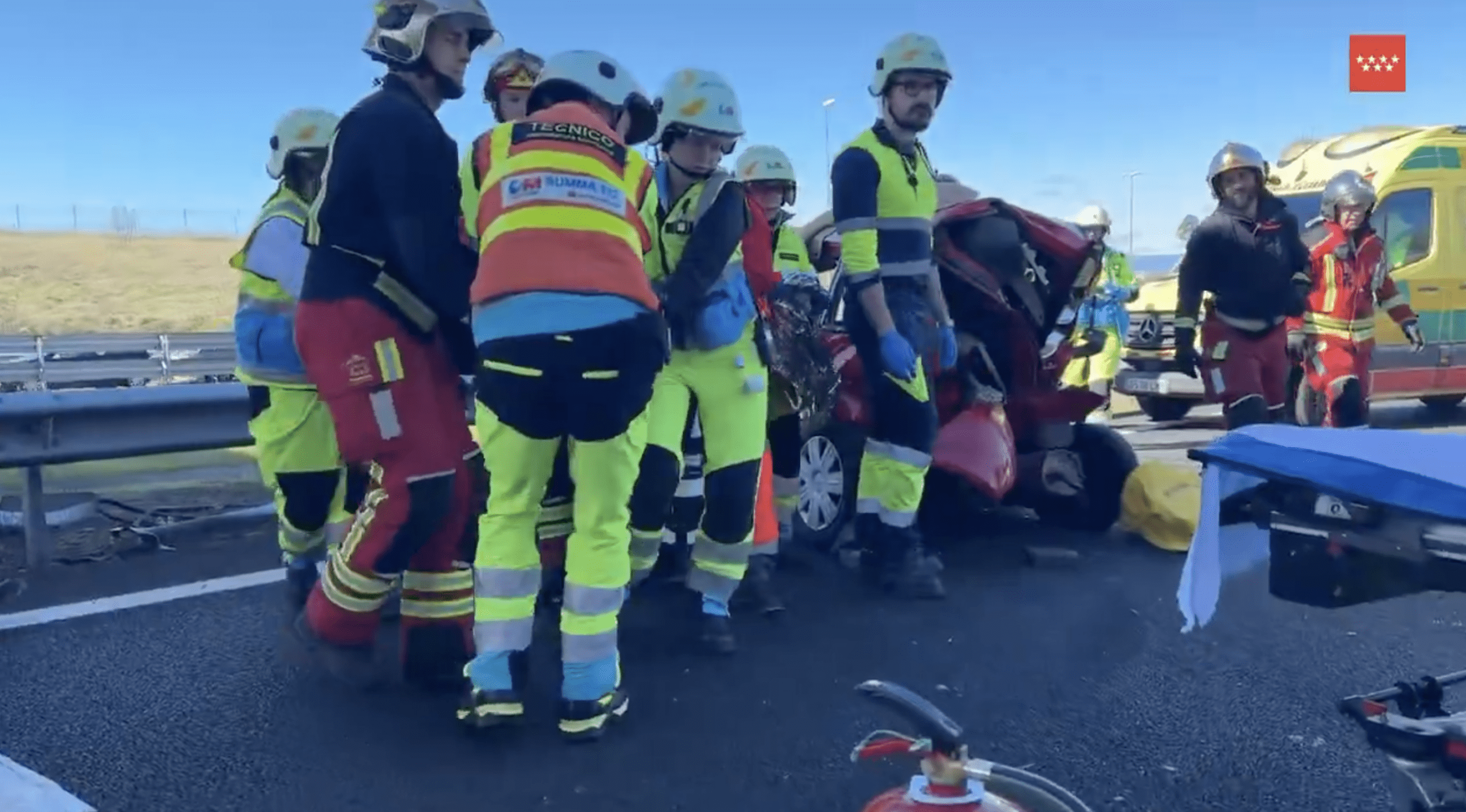 Grave un hombre de 44 años en un accidente múltiple en la M-50