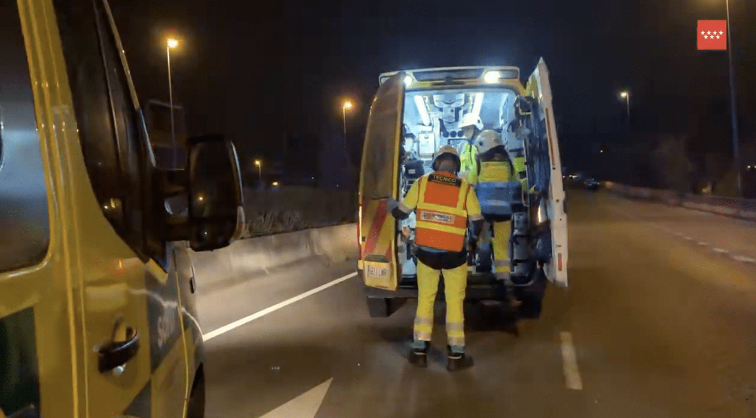 Grave un motorista de 23 años al caerse en la carretera de la Fortuna en Leganés