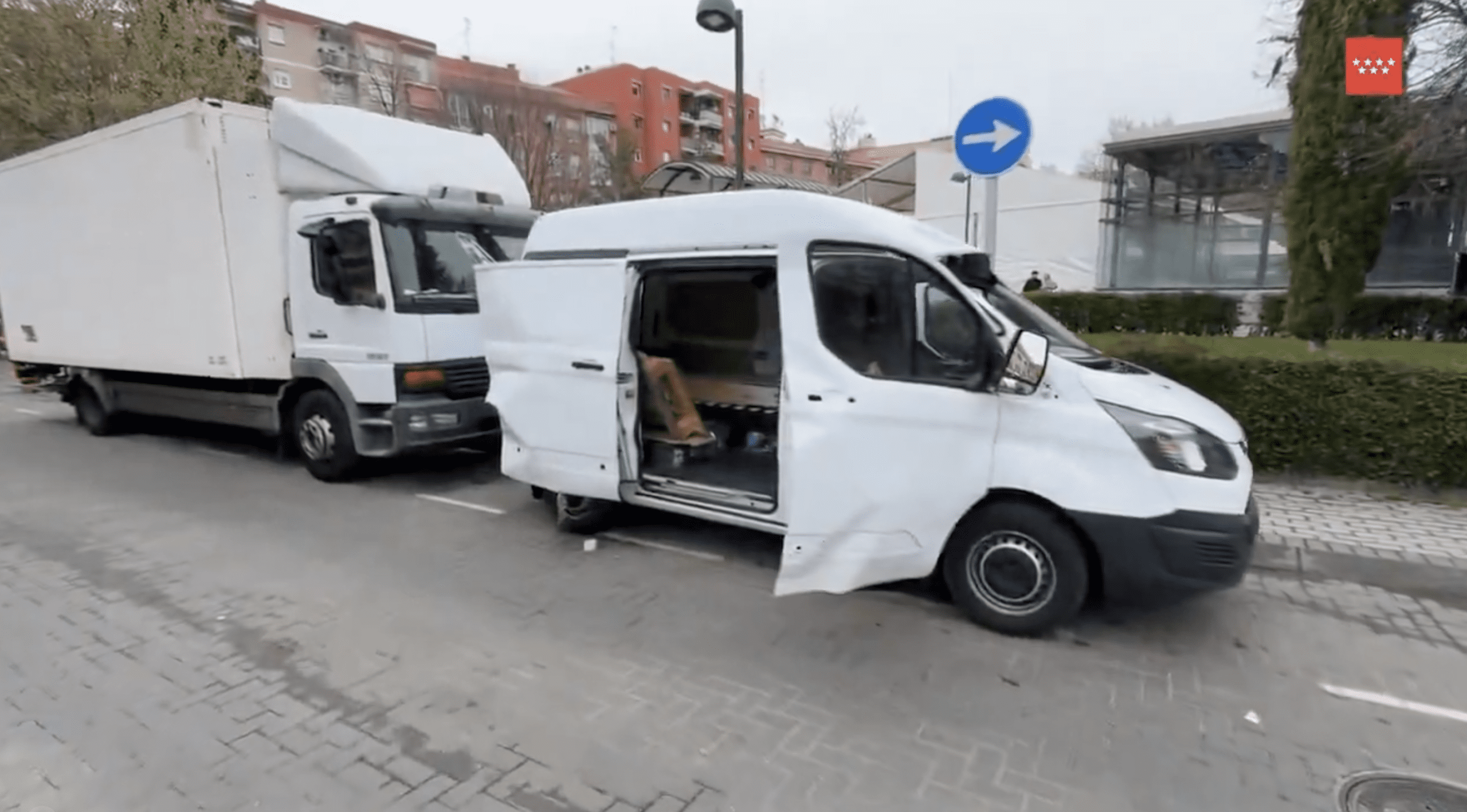 Explosión en una furgoneta en Móstoles con un hombre en su interior