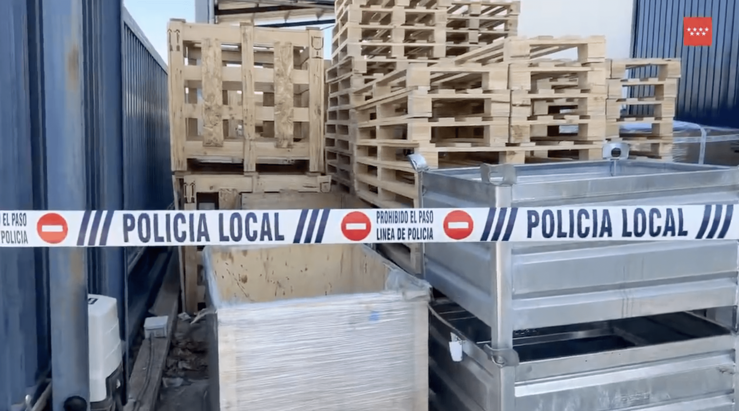 Muere una mujer de 60 años aplastada por un palé de 500 kilos en Loeches