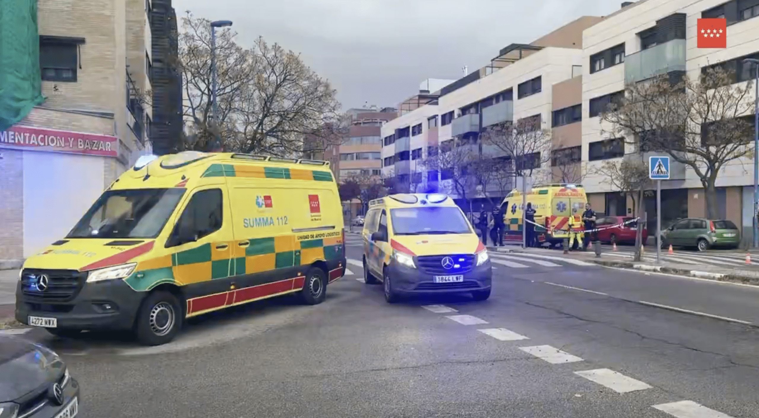 Una mujer en estado crítico tras ser atropellada en un paso de peatones en Leganés