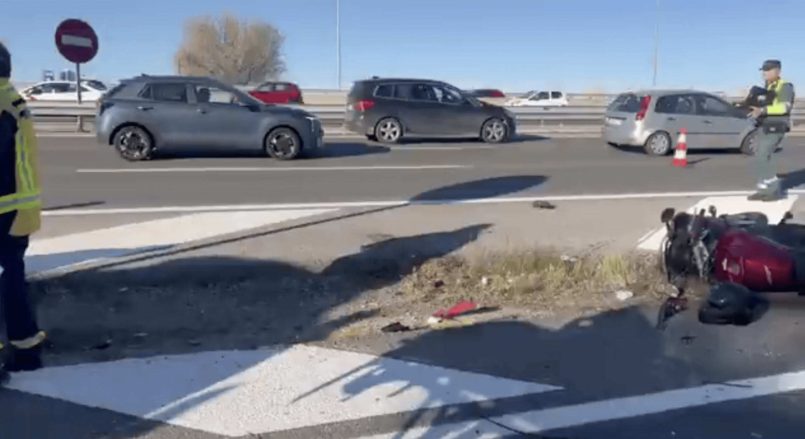 Fallece un motorista tras un grave accidente en la M-40