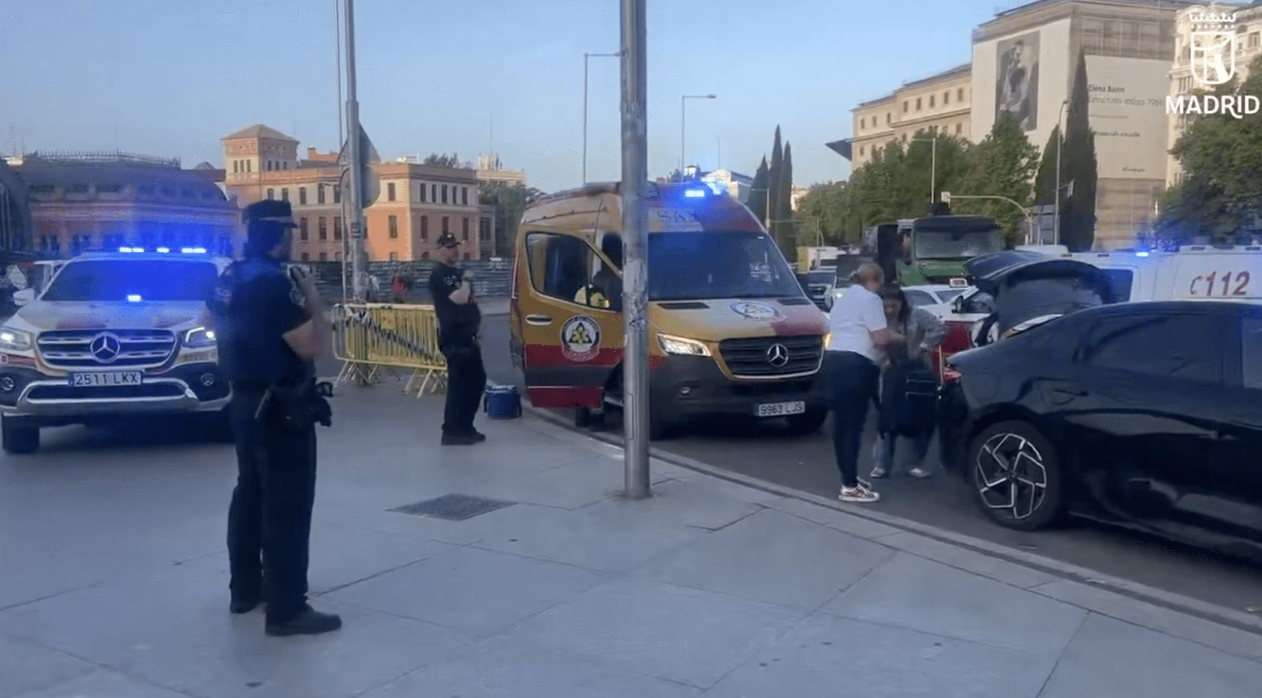 Una mujer da a luz en plena Glorieta de Atocha