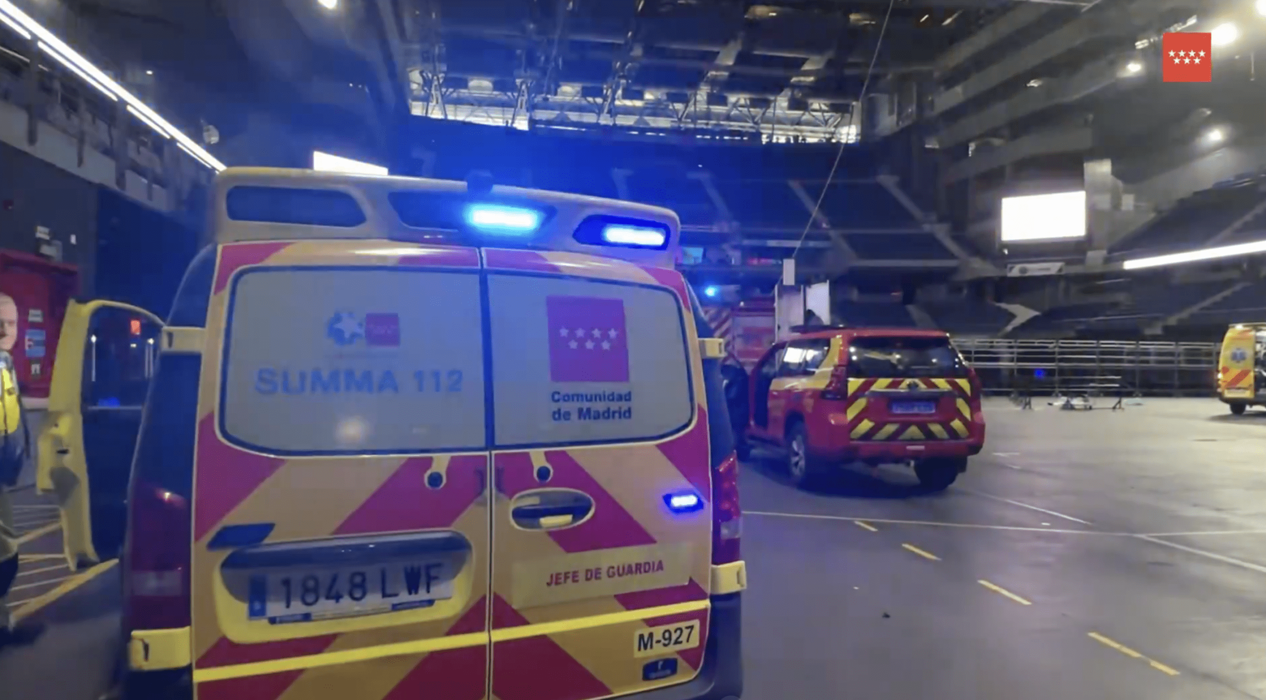 Un trabajador del Palacio de los Deportes muere al caer desde 30 metros de altura