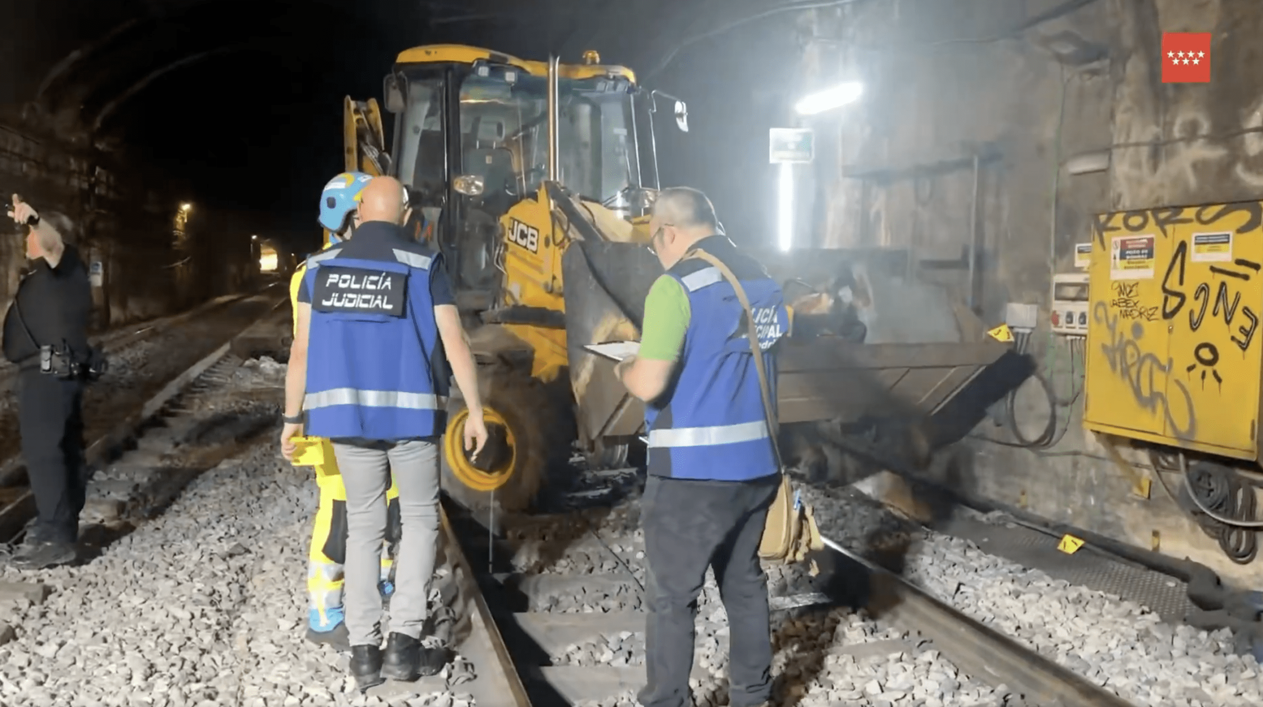 Trágico accidente laboral: fallece un operario en el túnel de la línea C5 de Cercanías